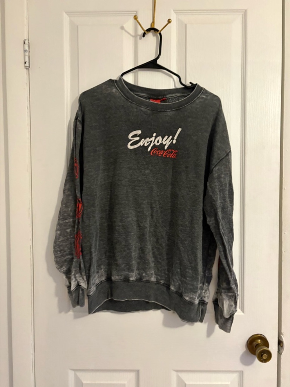 Coca-Cola Gray Sweatshirt with Red Logo